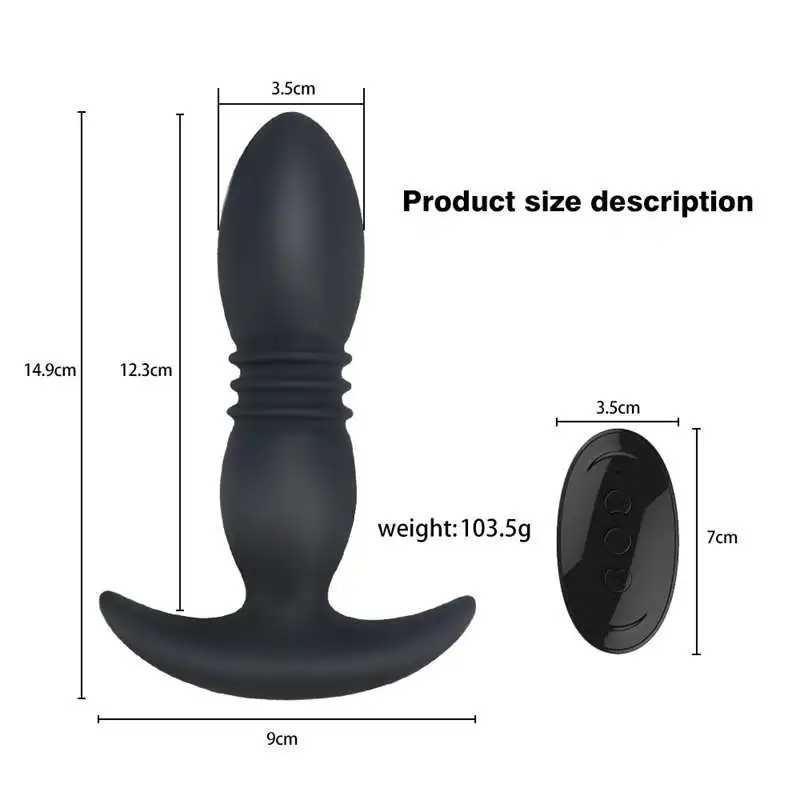 For Adults Silicone Butt Plug Remote Control Dildo Women's Sex Underwear Anal Extenders Toys 18 Shower | Красота и здоровье