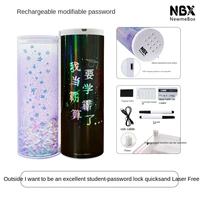 nbx pencil case cute girl heart multi function cylindrical pencil case pikachu pen case password lock large capacity