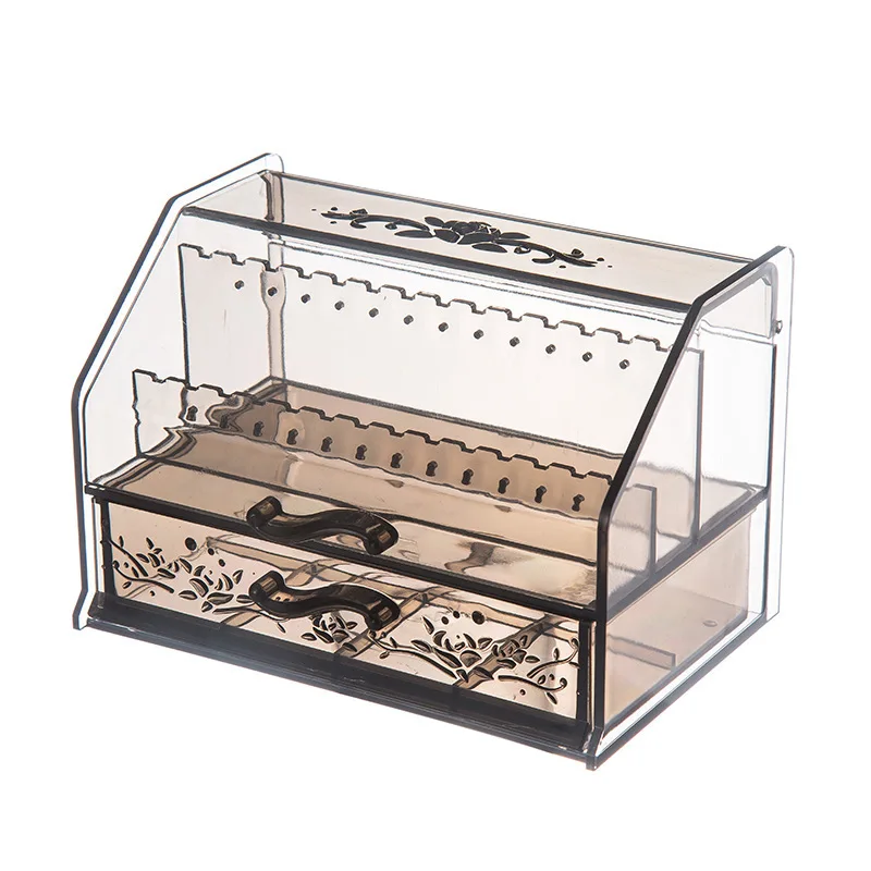 

Transparent Jewelry Cosmetics Display Box Makeup Drawer Organizer Storage Racks Makeup Container Desktop Sundries Storage Box