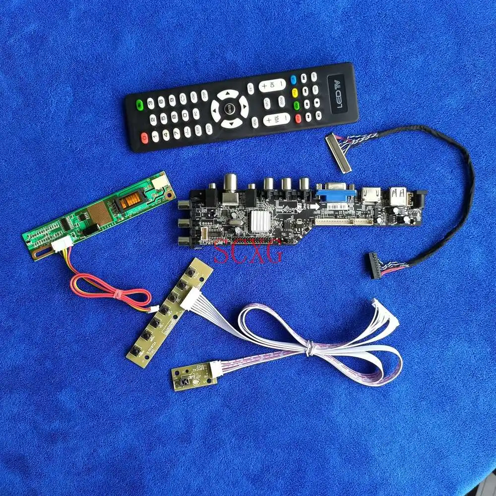 

Цифровой контроллер сигнала DVB 1CCFL, ЖК-монитор, карта 30Pin LVDS ДЛЯ N141I1/N141I3/N141I4 1280*800 AV VGA USB HDMI-совместимый комплект