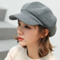 richkeda store new 2021 fashion women wool cotton blend berets winter autumn octagonal caps stylish artist painter newsboy hats