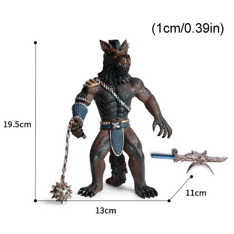 

1 Pc Simulation Plastic Werewolf Orangutan Wild Animal Figure Model Kids Educational Toys Gifts Collector Decoration