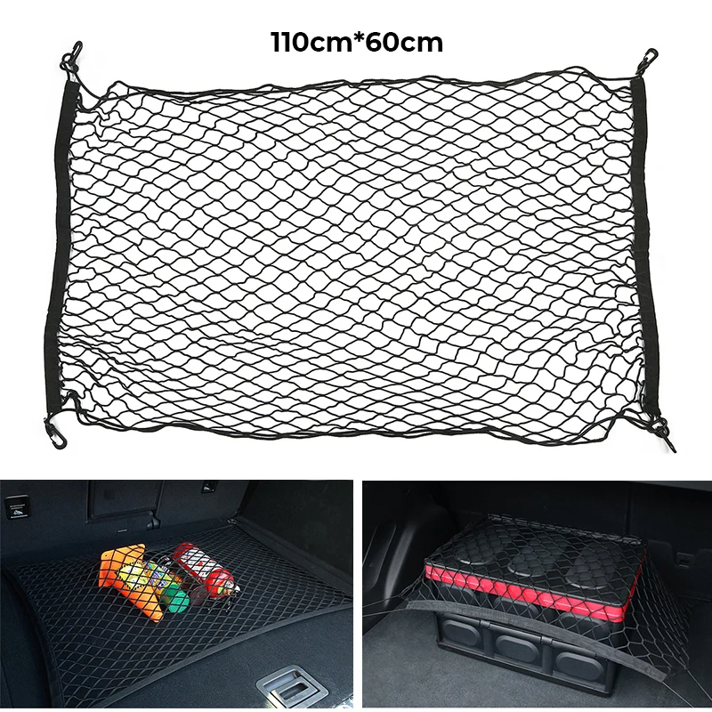 

100x70cm Car Styling Trunk Mesh Net Cargo Luggage Trunk for Audi BMW Alfa Remo Nissan Peugeot Seat Tesla Mazda Volvo Subaru