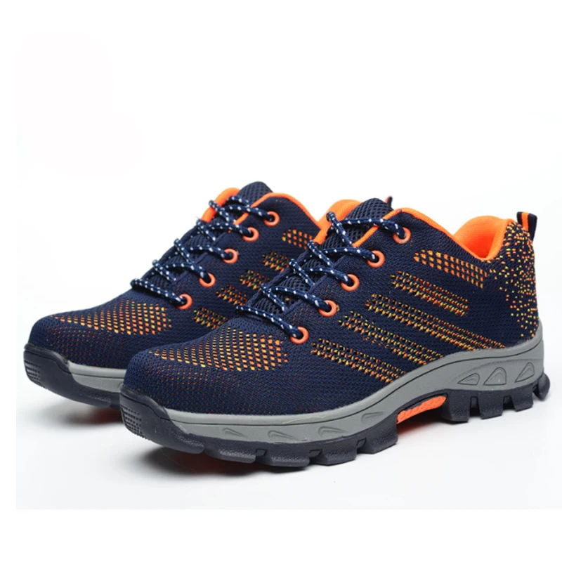 2019 защитная обувь для работы Мужская сетчатая дышащая модная мужская защиты от