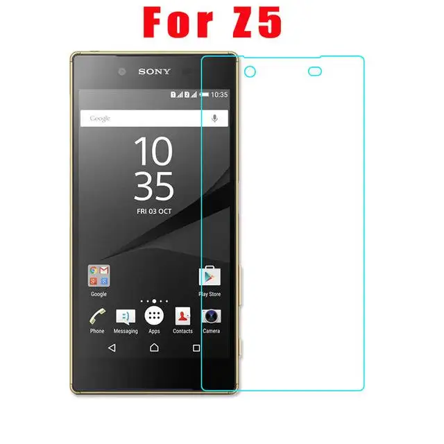 2 шт./лот с уровнем твердости 9H 0,3 мм 2.5D закаленное Стекло для Sony Xperia Z3 Compact Z1 Z2 Z4 Z5 премиум-класса с защитой от взрыва Экран протектор - Цвет: sony Z5