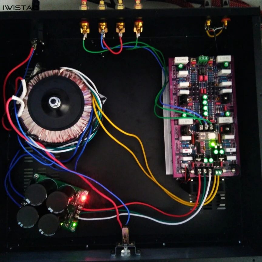 IWISTAO 2X300W HIFI стерео дискретный компонент усилитель мощности готовая плата