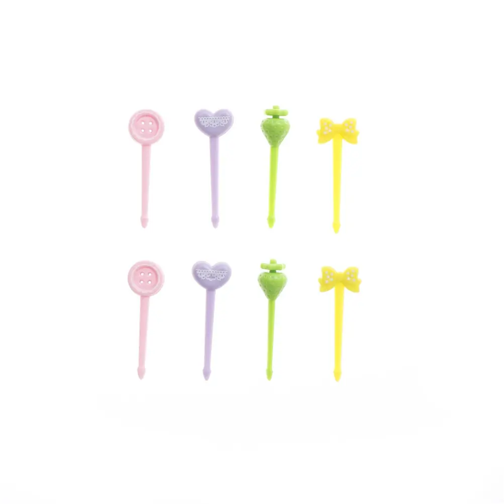 

9/12cm 50/80/100Pcs Disposable Bamboo Fork Twisted Party Buffet Fruit Desserts Pick Skewer Food Cocktail Sandwich Fork Stick