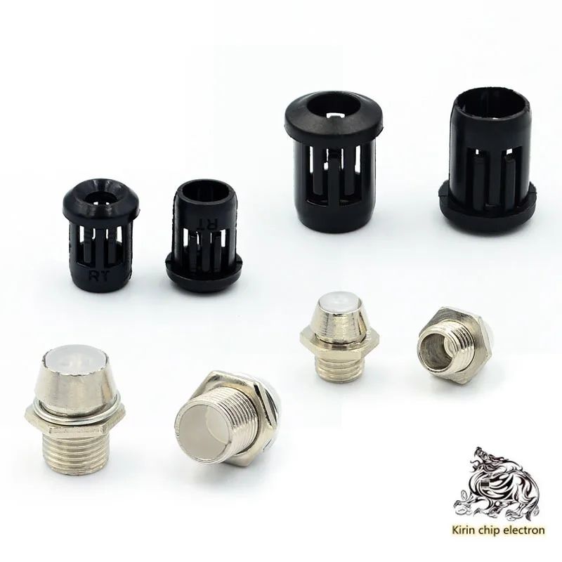 10 шт./лот led 3 мм пластиковый патрон F3 Медный рукав длинный изолирующий