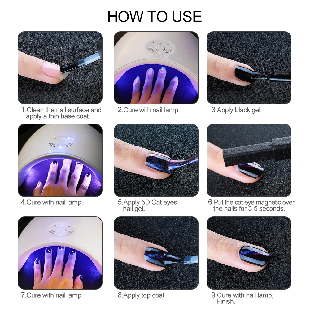 COSCELIA Гель лак для ногтей с эффектом кошачий глаз Полупостоянный отмачиваемый УФ