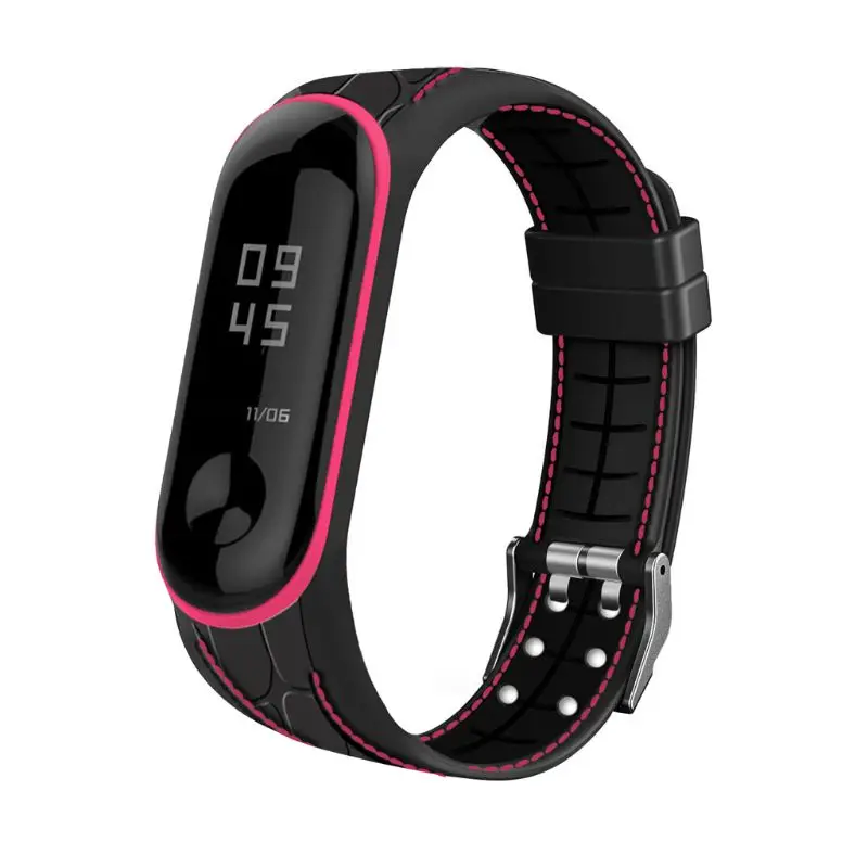 Сменный бамбуковый силиконовый браслет для xiaomi Mi Band 3 4|Ремешки часов| |