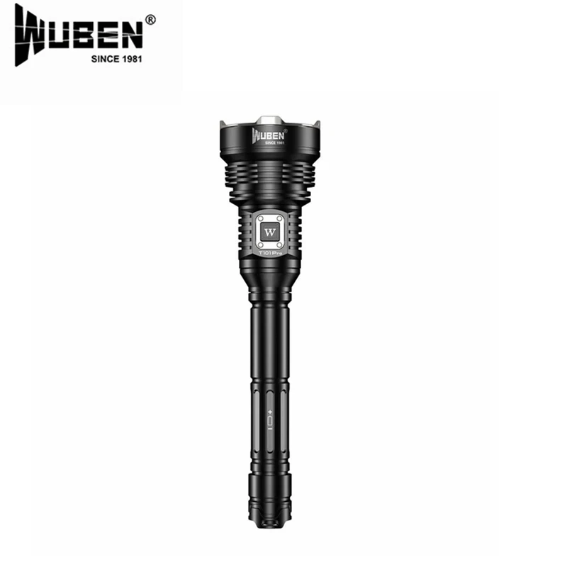 WUBEN T101 Pro 3500 Lumens Flashlight CREE XHP70.2 LED with 2 pcs 18650 high-drain Li-ion batteries