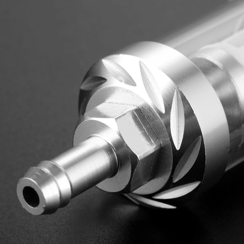 

Aluminum Alloy Glass Motorcycle Gas Fuel Gasoline Oil Filter Moto Accessories For Atv Dirt Pit Bike Motocross