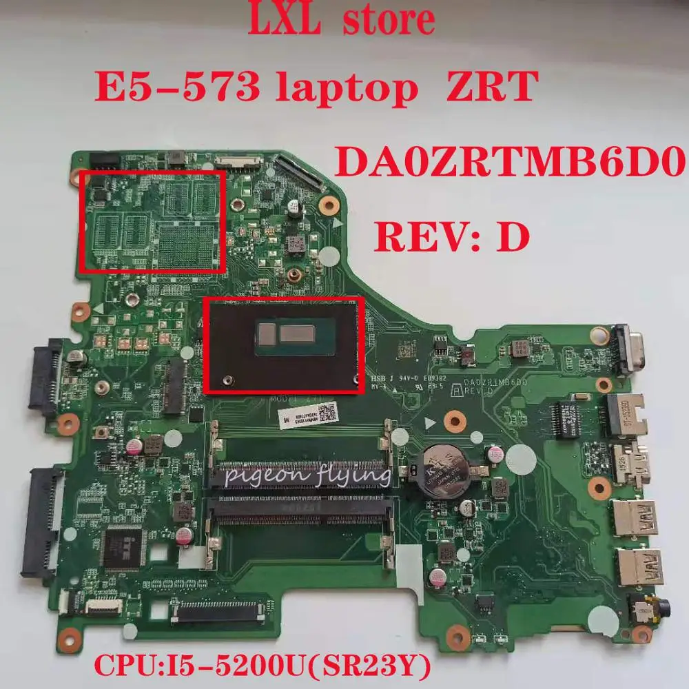 Материнская плата ZRT DA0ZRTMB6D0 для ноутбуков Acer материнская ноутбук Процессор: DDR3 100%