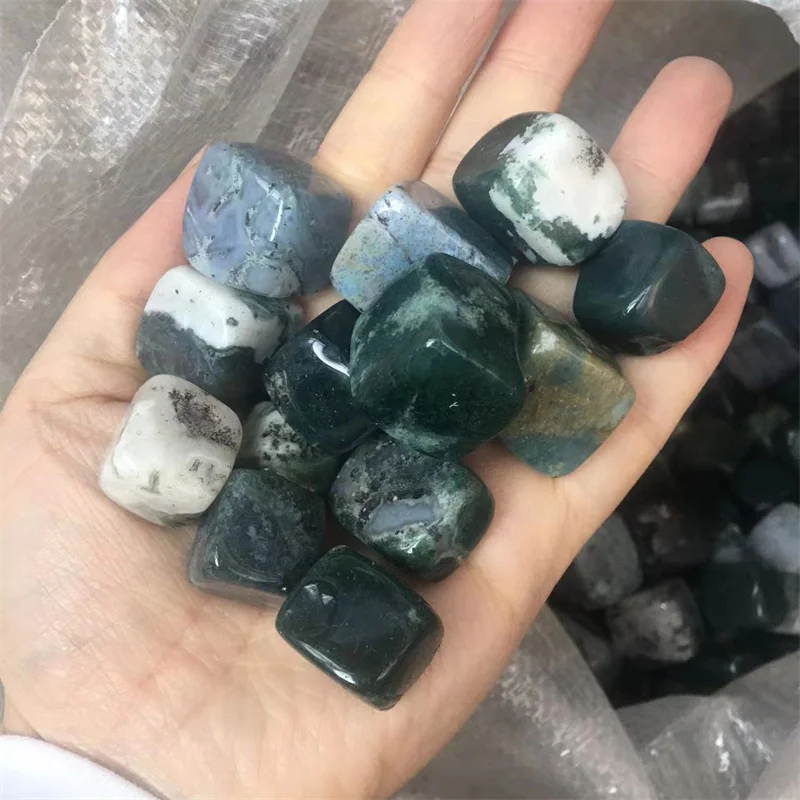 

Камни из Моха и агата, украшение для дома