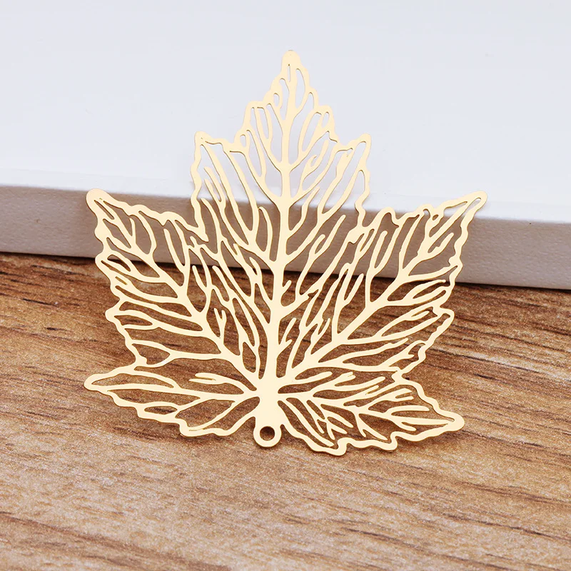 Фурнитура для подвесок и капель из филигранной искусственной кожи 45x43 мм