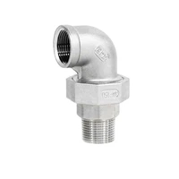 14 2 bsp male to female thread screw elbow union 304 stainless steel dn8 dn50 water pipe fitting joint connector