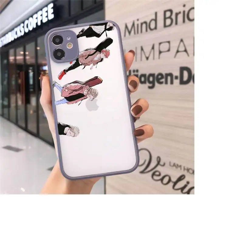 

Japan Anime Given love Phone Case Matte Transparent for iPhone 7 8 11 12 s mini pro X XS XR MAX Plus cover funda