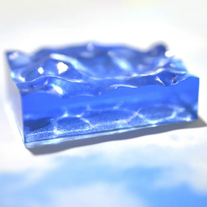 Форма из силикона круглой формы с эффектом воды гибкая форма для изготовления