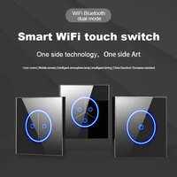 kamanni smart switch button pusher glass panel voice touch wifi dual mode mobile phone remote timing large aperture switch