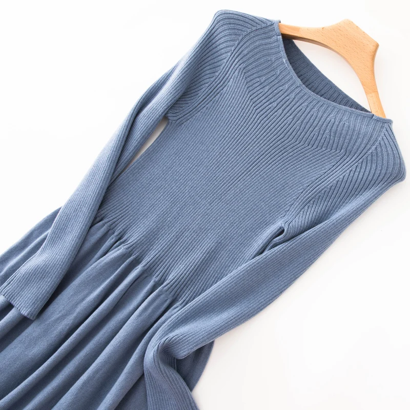 Женская облегающая сексуальная юбка-свитер из кашемира и шерсти вязаные