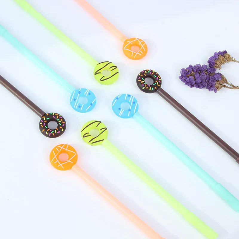 1 шт. мультяшный Стильный пенал с пончиком чехол для карандаша писать легко и