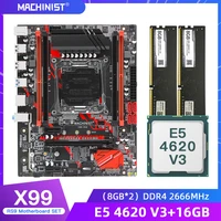 machinist x99 motherboard lga2011 3 set kit with intel xeon e5 4620 v3 processor ddr4 16gb28gb2666mhz ram m atx x99 rs9