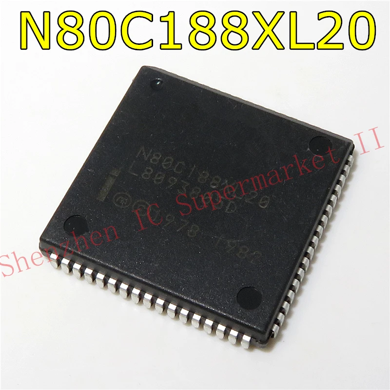 1 шт./лот N80C188XL20 80C188 N80C188 PLCC68 | Электронные компоненты и принадлежности