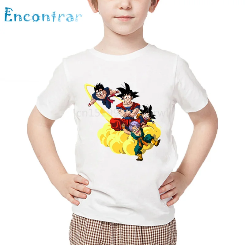 Детская забавная футболка с рисунком персонажа из аниме Драконий жемчуг Z