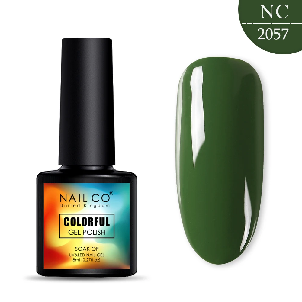 2057 NAILCO, новинка, 8 мл, 130 цветов, светодиодный Гель-лак для ногтей УФ гель для ногтей, салонный домашний лак, Гель-лак, гибридный, впитывающий - Цвет: 2057