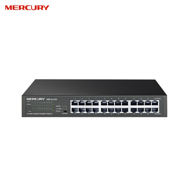 MERCURY SG124D 24 Порты коммутатор Gigabit Ethernet 10/100/1000 Мбит сетевой Auto MDI/MDIX|Сетевые