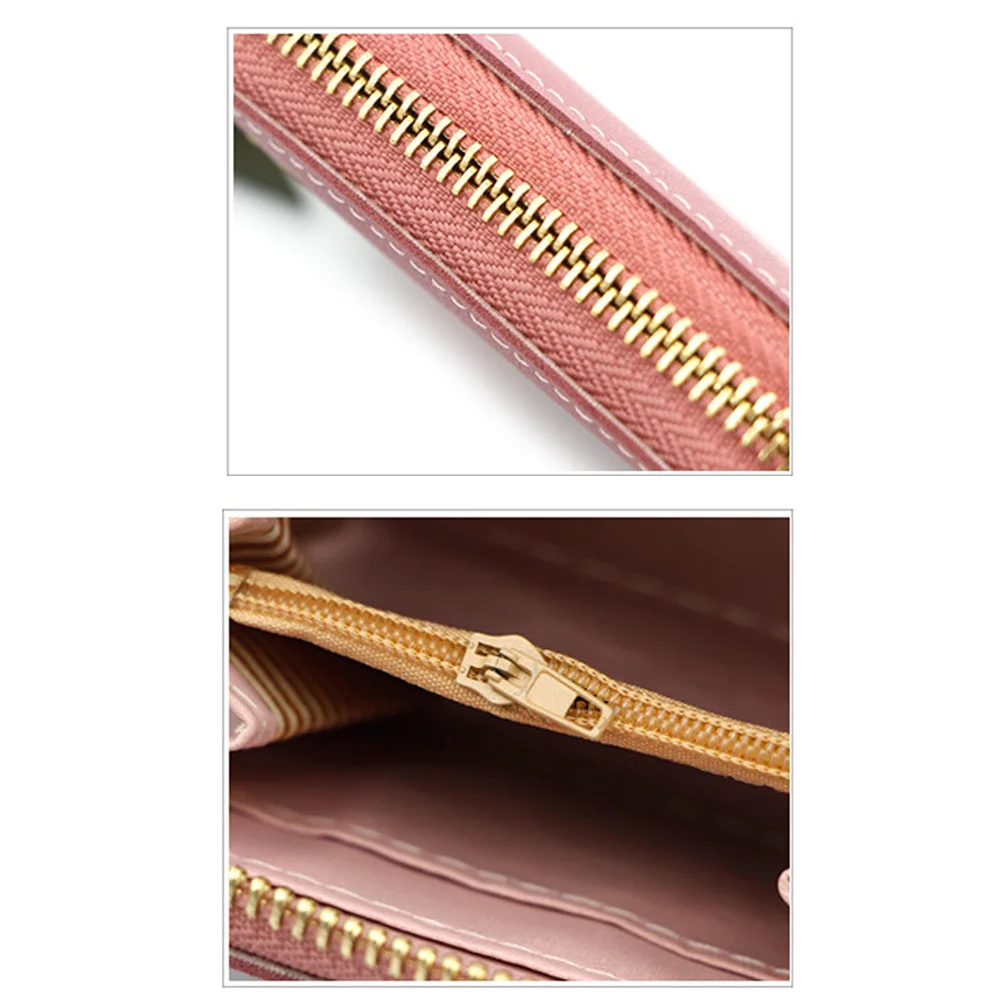 Новый милый женский маленький кошелек с вышивкой вишни Короткие Кошельки из