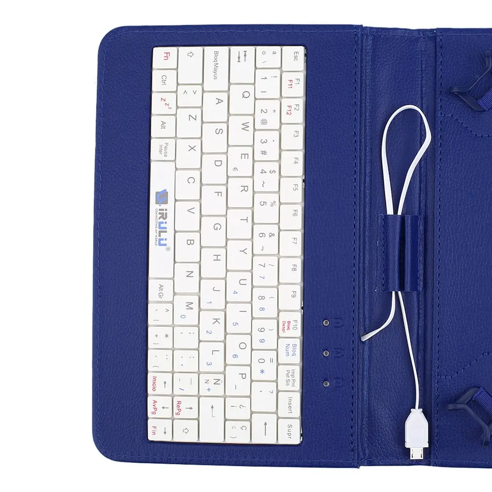 Кожаный чехол с usb клавиатурой и подставкой для мобильного телефона проводной
