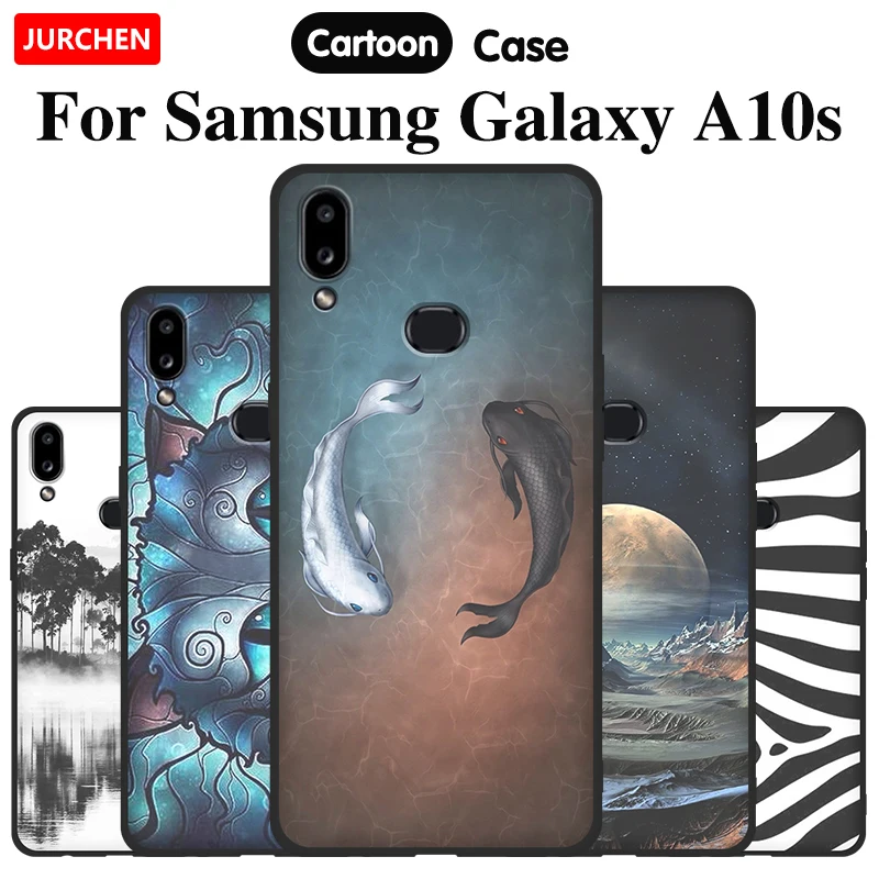 Чехол JURCHEN для телефона Samsung Galaxy A10s чехлы a10f A107 M мультяшный Мягкий силиконовый
