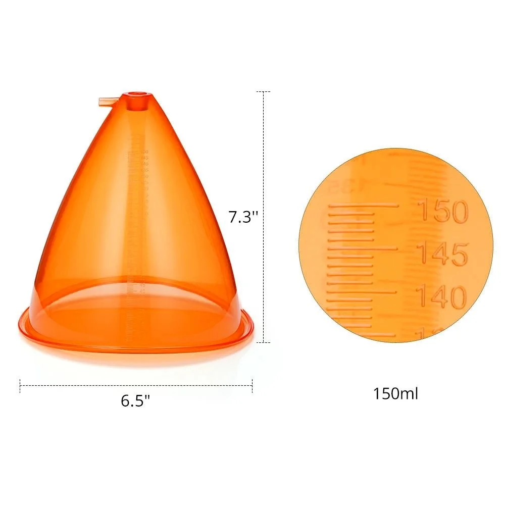 2021 Newest 150ML XL Orange Cups 2PCS Cupping Therapy Breast Enhancement Butt Lifting Vacuum Cupping Breast Care