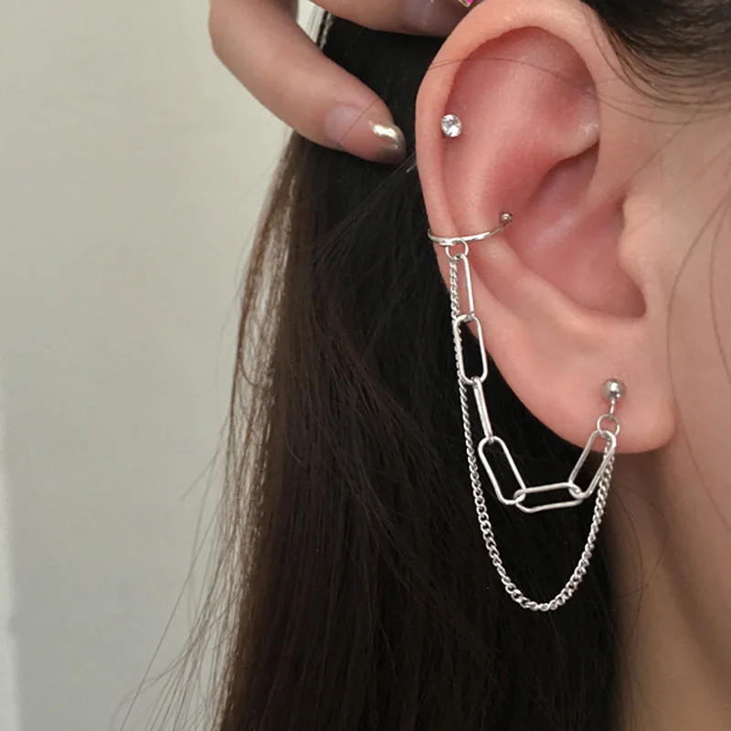 

Женские серьги-Клипсы из серебра 925 пробы, с кристаллами