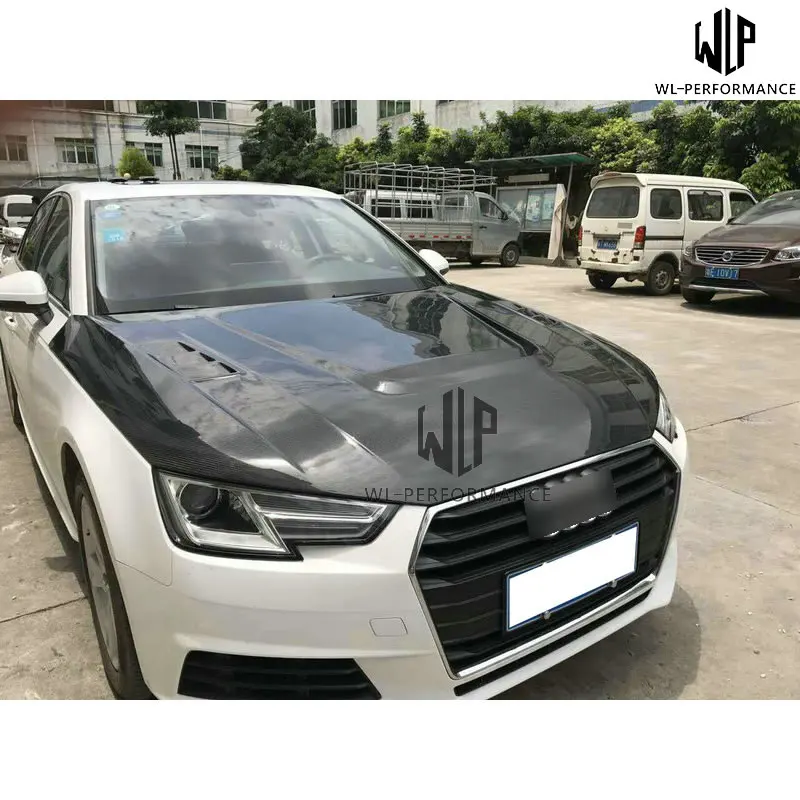 Bonnets A4 B9 RS4 высокое качество углеродное волокно передняя крышка чехлы Стайлинг