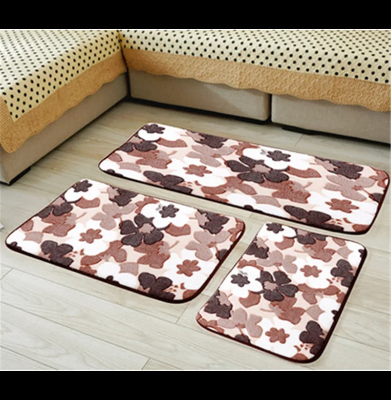 Комплект из 3 предметов милая Подушка скользкий пол коврик Гостиная прикроватный