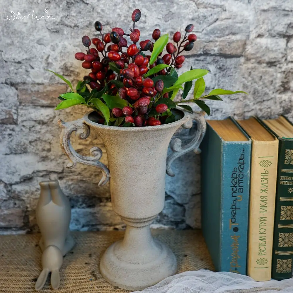 Яркие ветки оливковых фруктов SunMade Цветочная композиция аксессуары для растений