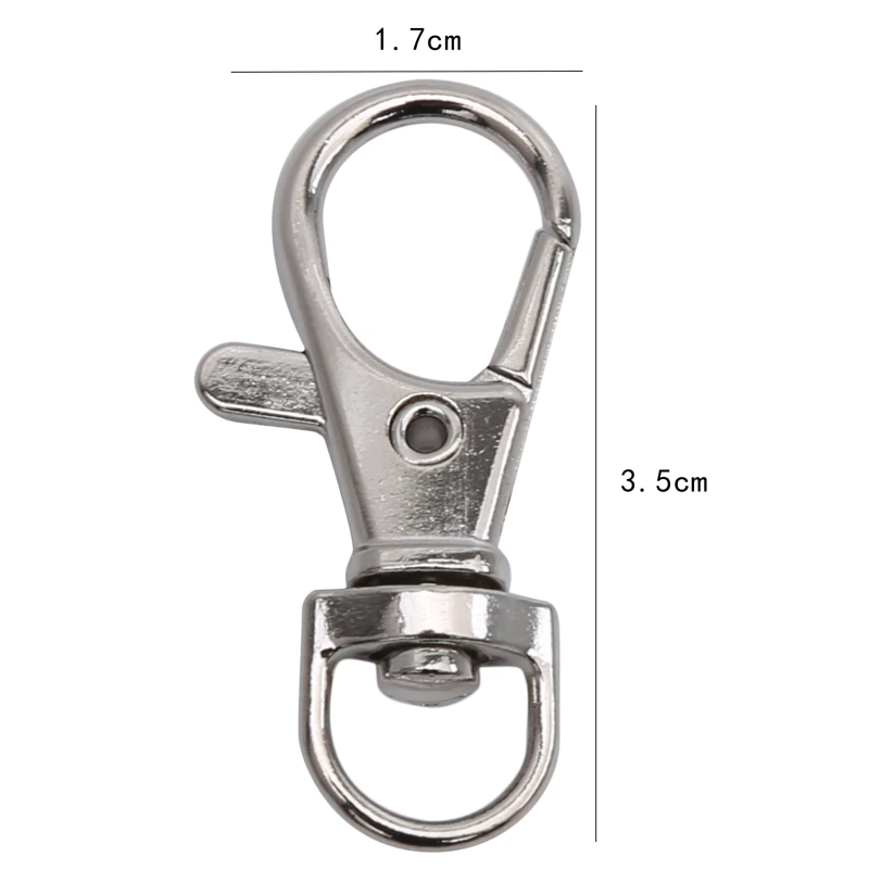 

10 Pcs DIY High Quality Metal Lobster Clasp For Handbag Keychain Swivel Trigger Clips Snap Hook Accessories