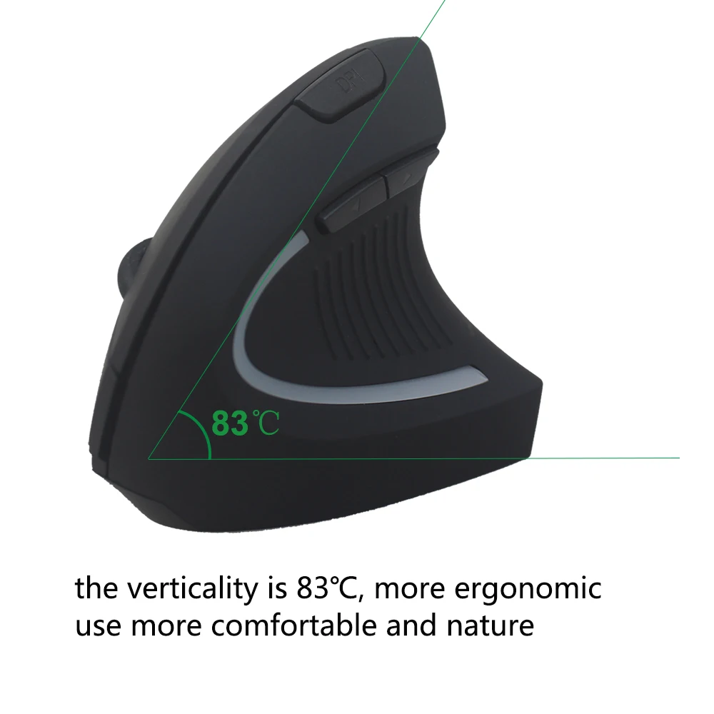 SUNGI хорошее качество 2 4 GHz беспроводная компьютерная мышь Вертикальная