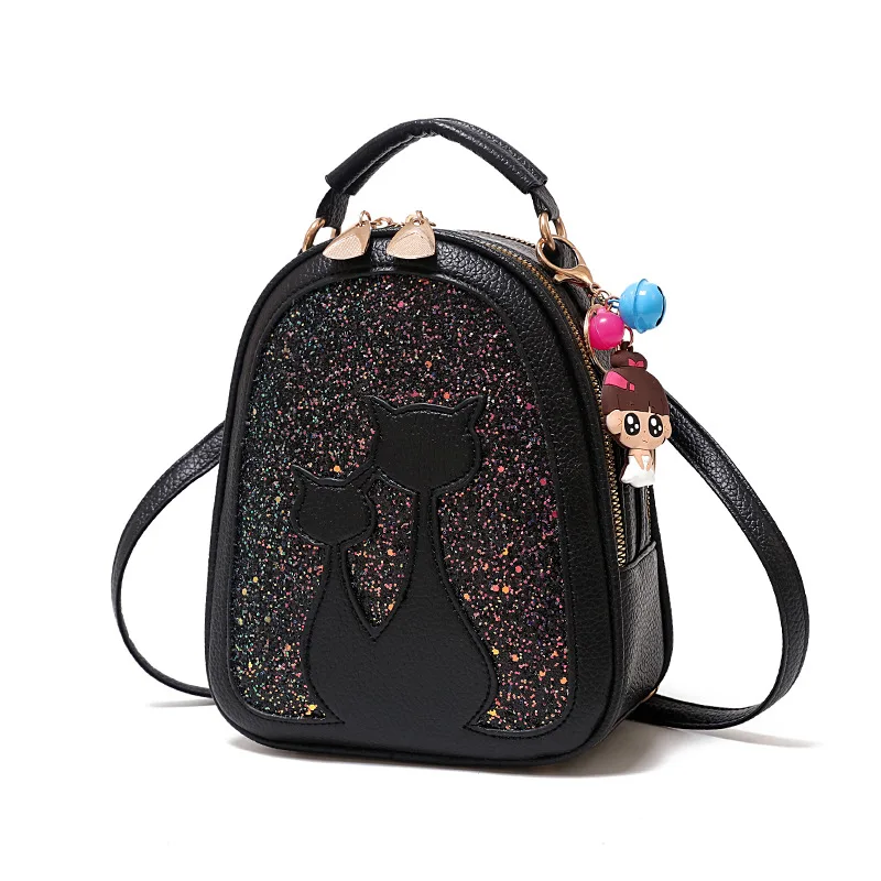 2021 модный рюкзак с блестками женская сумка маленький кошкой милый женский из