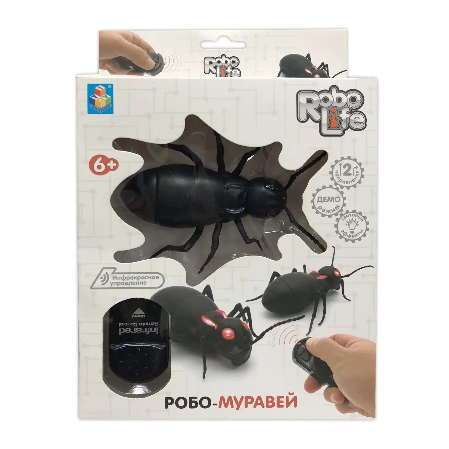 Игрушка интерактивная 1TOY Robo Life Робо муравей на ИК упр Умная игрушка игрушки с
