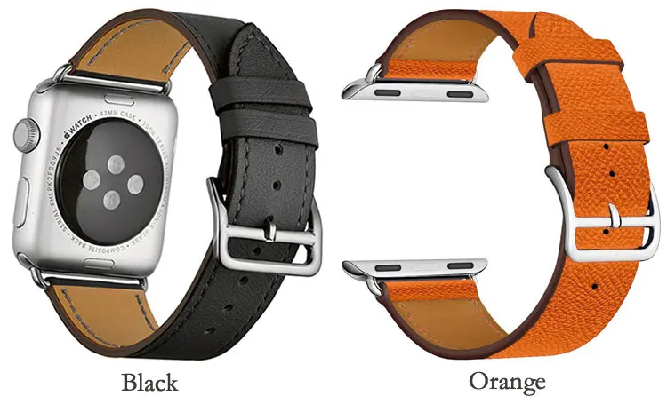 Для Apple Watch Series 4 5 40 мм 44 мм ремешок из натуральной кожи для часов herm Apple Watch Band Series 1 2 3 Ремешки для наручных часов браслет