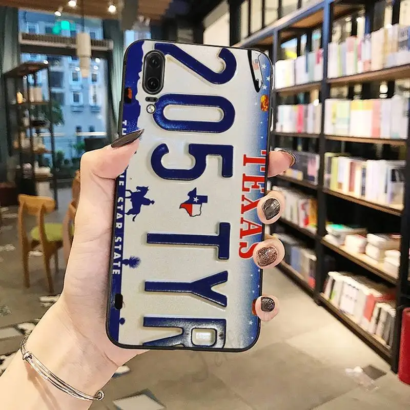 

New York plate number luxury design Phone Case shell For Huawei honor Mate P 10 20 30 40 Pro 10i 9 10 20 8 x Lite
