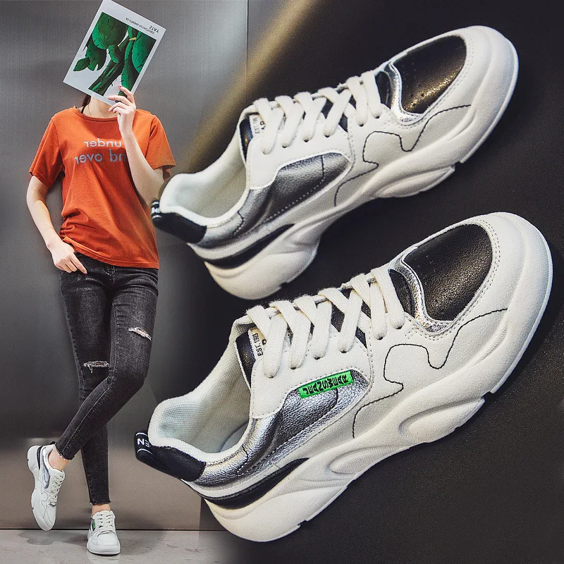 

2020 new autumn/winter ladies size board shoes high sport casual breathable shoes lovers light wear shoes sneakers women