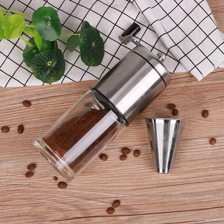 

Brewing Integrated Hand Grinder Coffee Grinder Household Hand Grinder Convenient and Compact, Easy To Wash