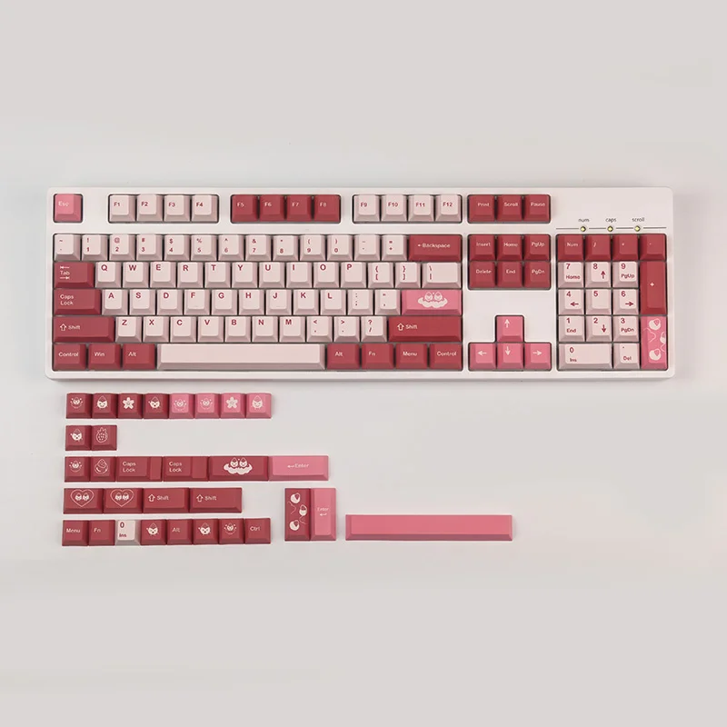 

135 клавиш/комплект, колпачки для клавиш GMK Daifuku, колпачки для клавиш с сублимационной печатью, колпачки для механической клавиатуры, колпачки для клавиш Cherry Profile для переключателей MX