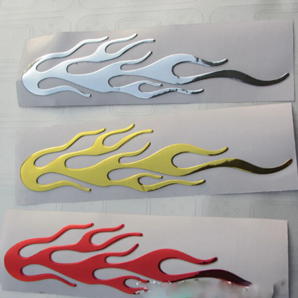 

Car Motorcycle 3d Flame Fire Reflective Sticker Vinyl Decal Individualized Covers Vinyl Decal Car Decoration
