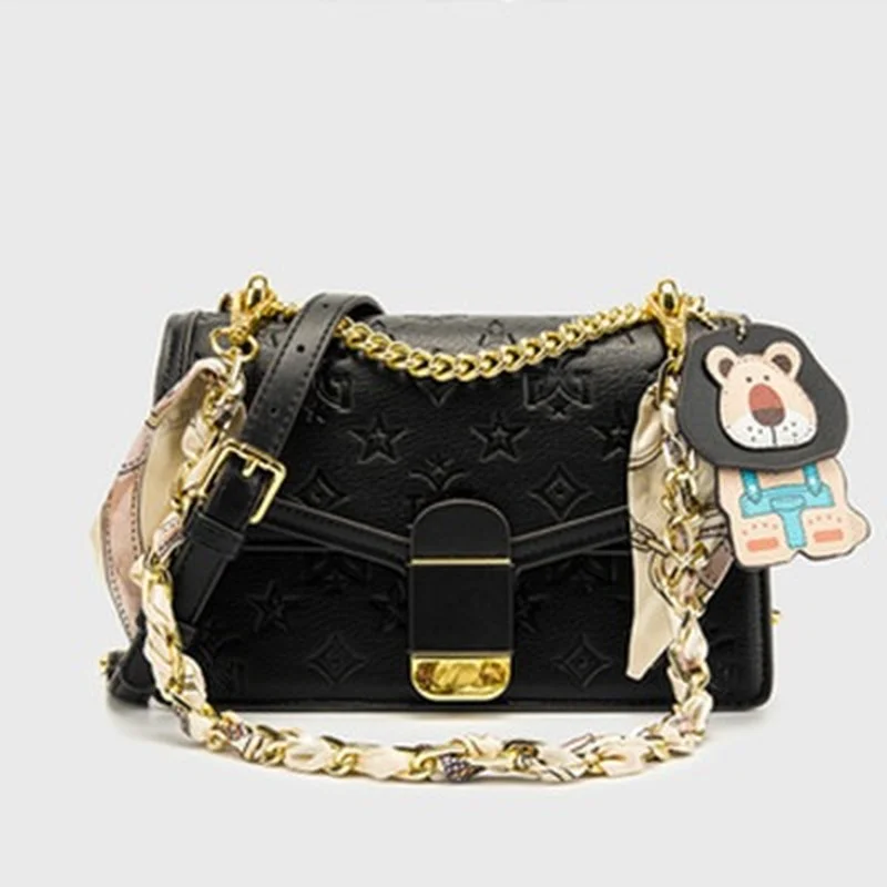 

2021 Новая модная рельефная маленькая квадратная сумка Bacchus, Высококачественная кожаная сумка-мессенджер через плечо, кошельки и сумки, роско...