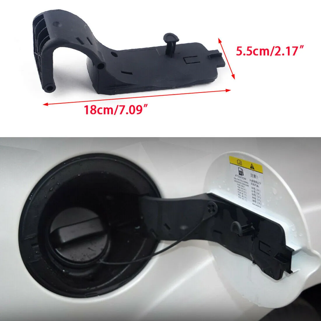 

Hinge Tank Mount Parts Accessories Arm Flap Black For Ford Focus 2005-2011